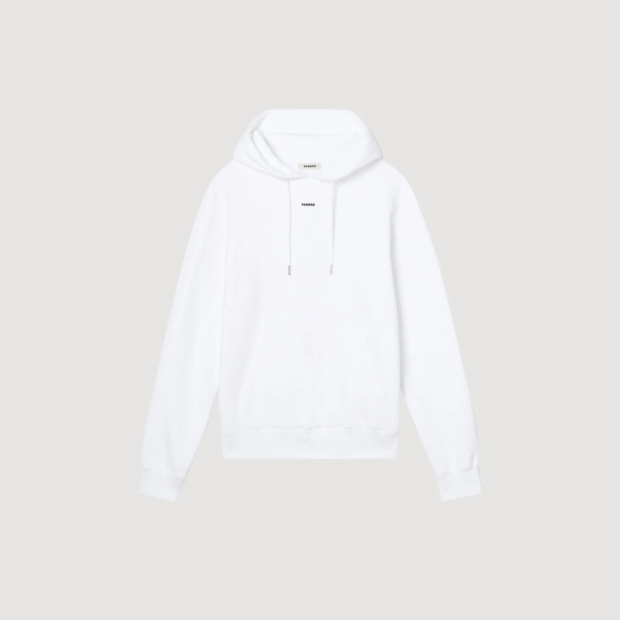 Homem Sandro Paris Sweatshirt Masculina De Algodao Organico Bordado