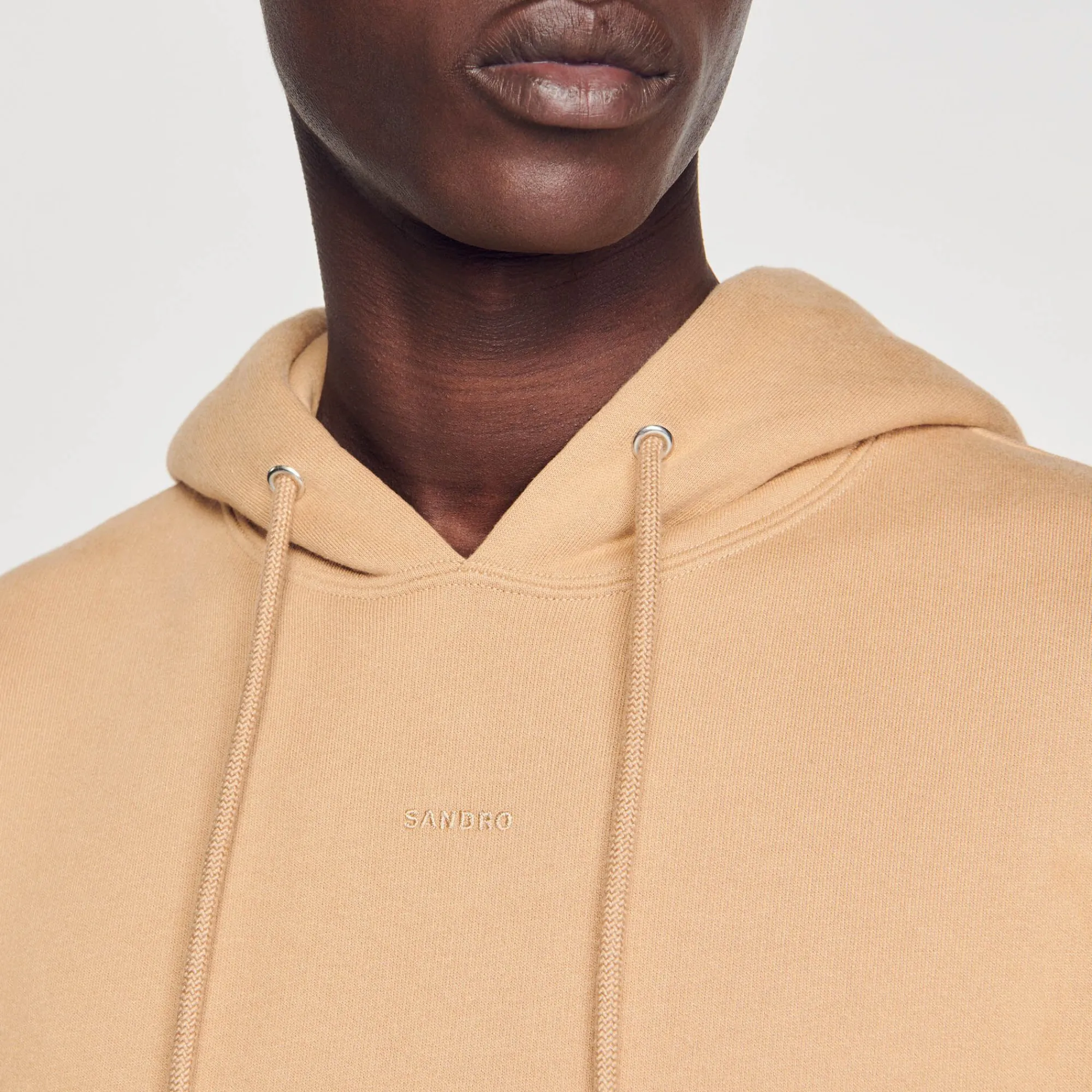 Homem Sandro Paris Sweatshirt Masculina De Algodao Organico Bordado