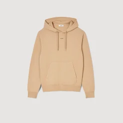 Homem Sandro Paris Sweatshirt Masculina De Algodao Organico Bordado