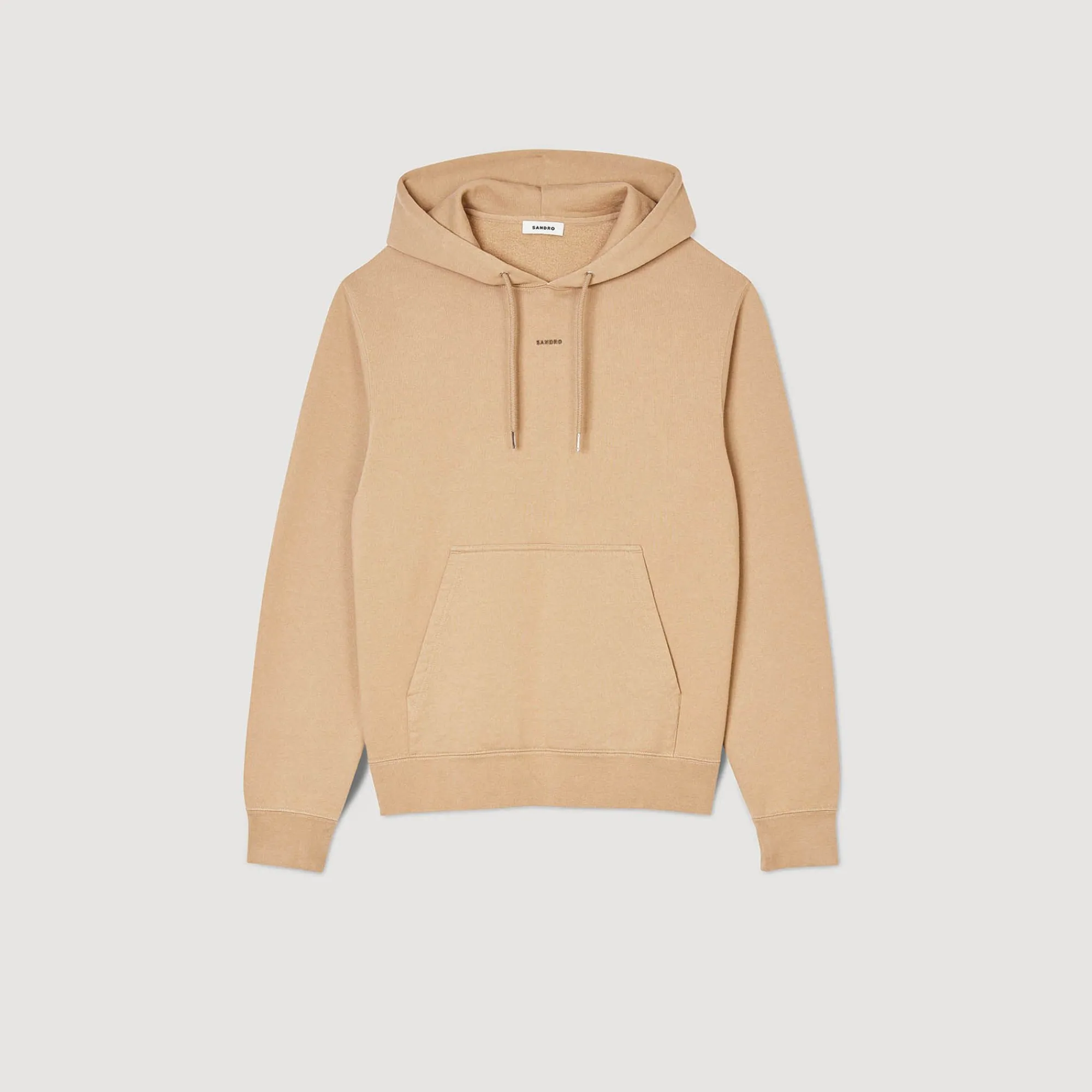 Homem Sandro Paris Sweatshirt Masculina De Algodao Organico Bordado