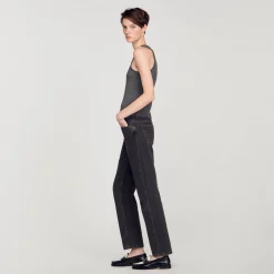 Mulheres Sandro Paris Top Com Cavas Americanas