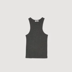 Mulheres Sandro Paris Top Com Cavas Americanas