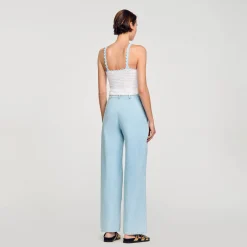 Mulheres Sandro Paris Top De Croche