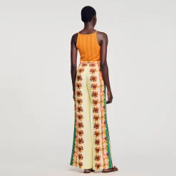 Mulheres Sandro Paris Top De Malha Com Strass