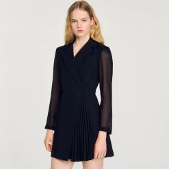 Homem Sandro Paris Vestido Cruzado