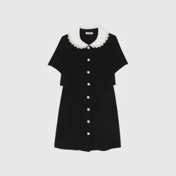 Mulheres Sandro Paris Vestido Curto De Tweed