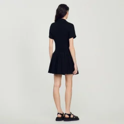 Mulheres Sandro Paris Vestido Curto De Tweed