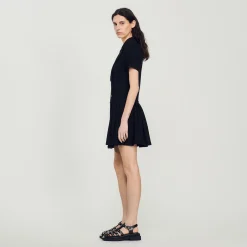 Mulheres Sandro Paris Vestido Curto De Tweed