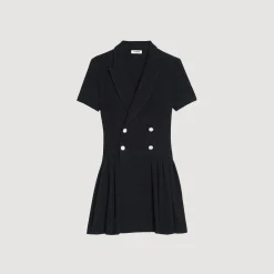 Mulheres Sandro Paris Vestido Curto De Tweed