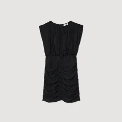 Mulheres Sandro Paris Vestido Curto Drapeado