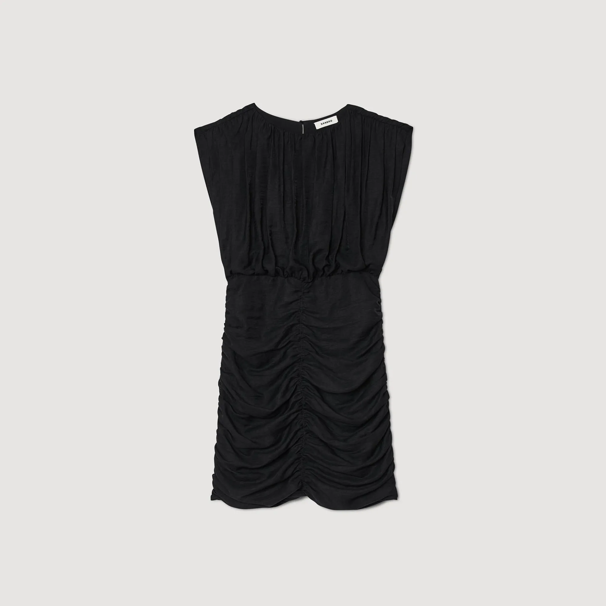 Mulheres Sandro Paris Vestido Curto Drapeado