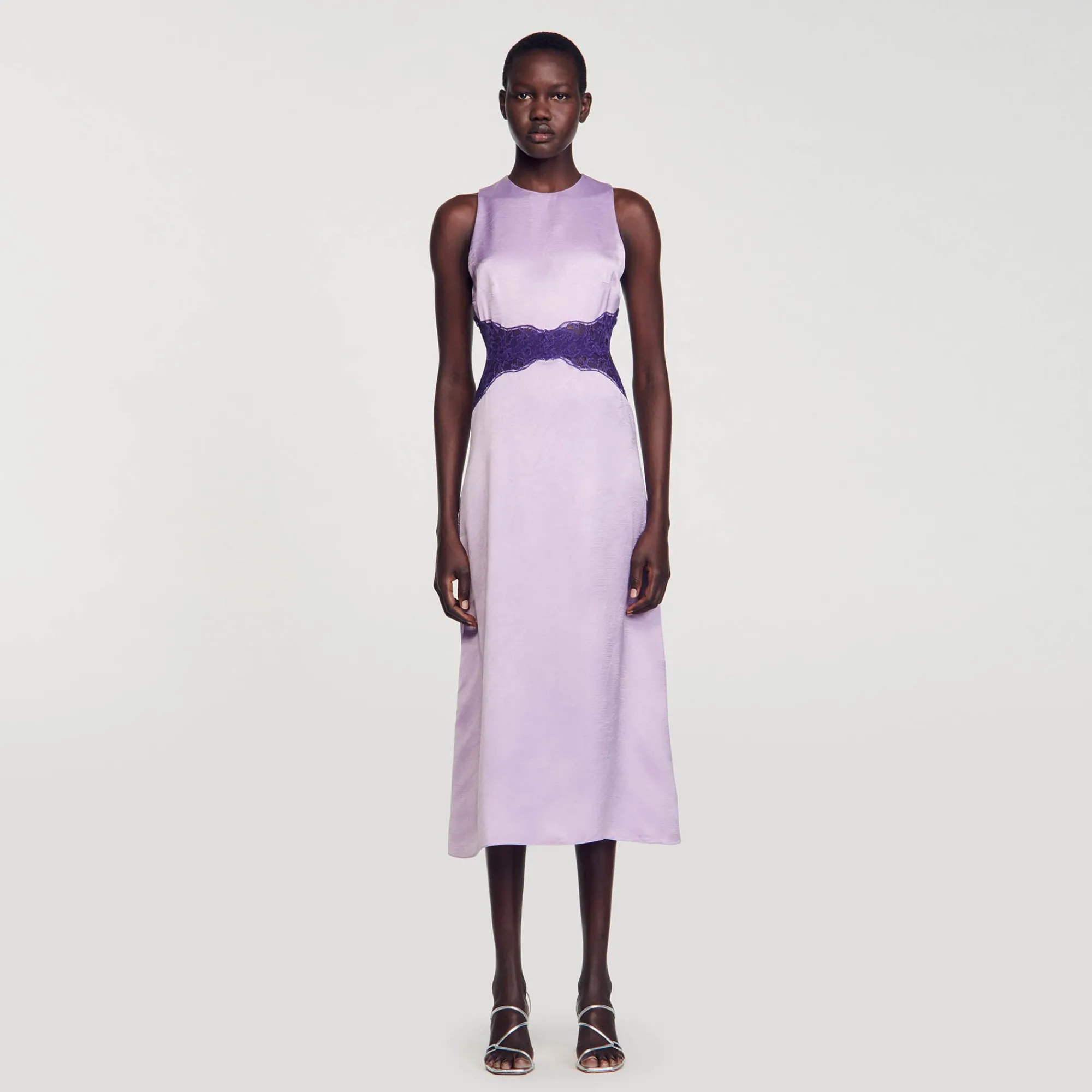 Mulheres Sandro Paris Vestido De Cetim