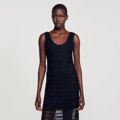 Mulheres Sandro Paris Vestido De Croche