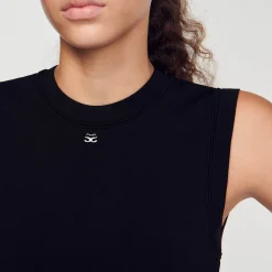 Mulheres Sandro Paris Vestido De Malha