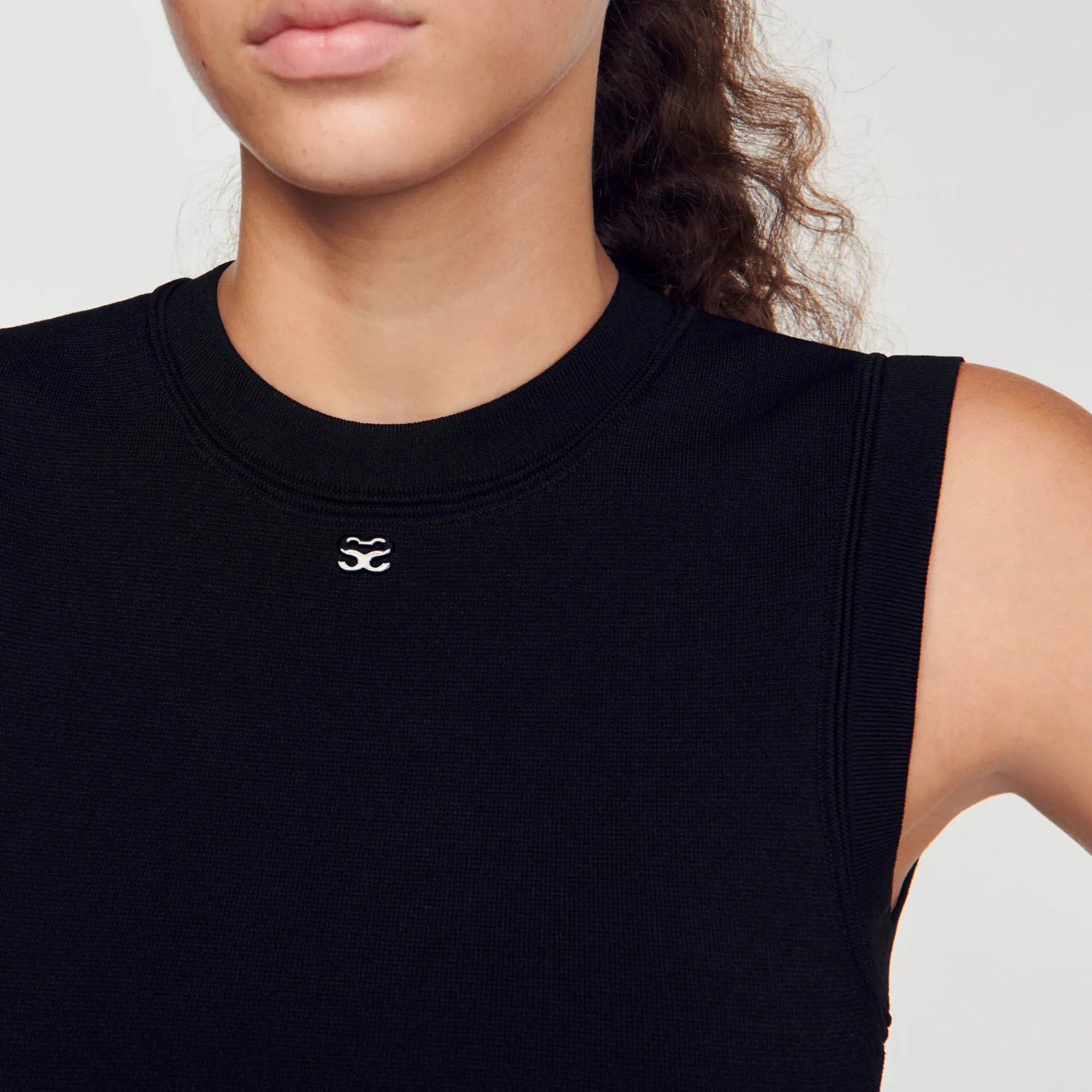 Mulheres Sandro Paris Vestido De Malha