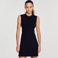 Mulheres Sandro Paris Vestido De Malha