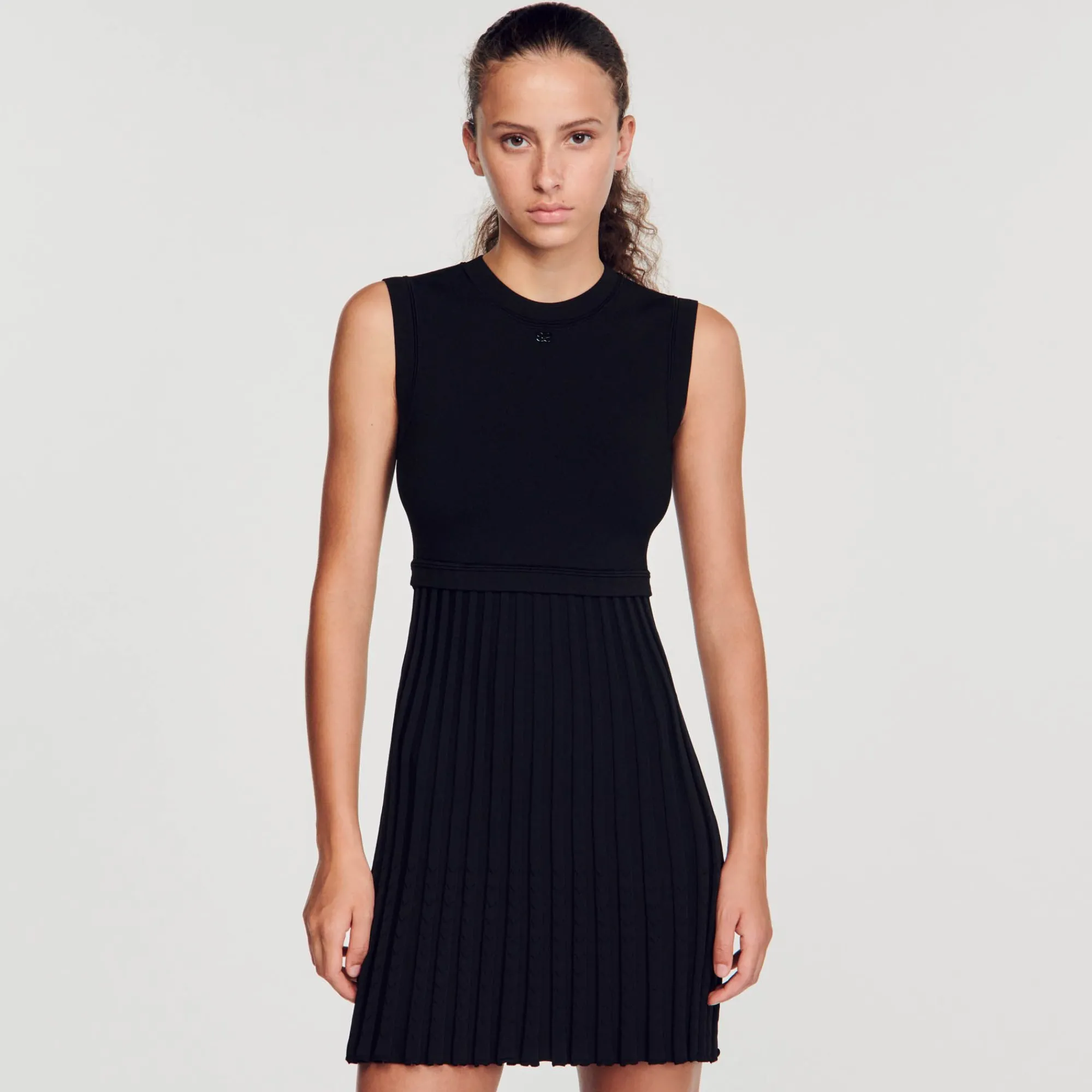 Mulheres Sandro Paris Vestido De Malha