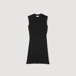 Mulheres Sandro Paris Vestido De Malha