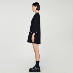 Mulheres Sandro Paris Vestido De Tweed