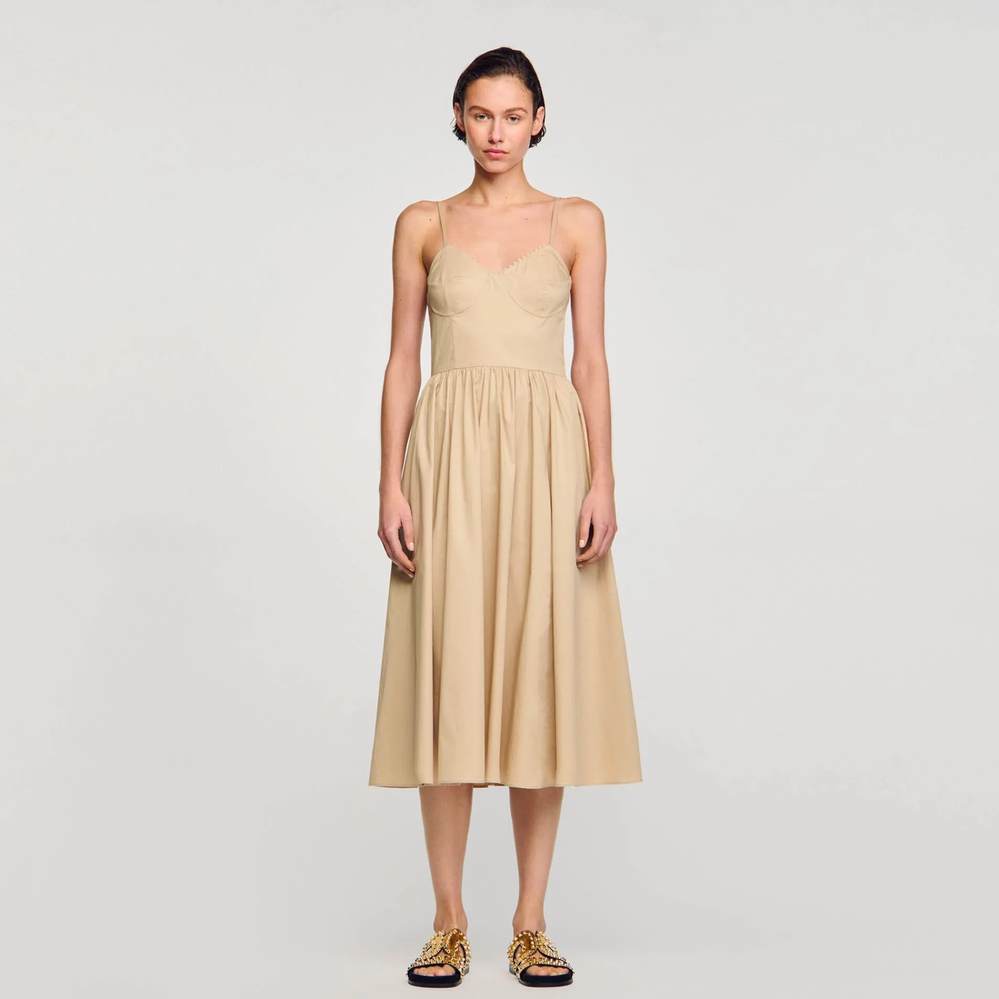 Mulheres Sandro Paris Vestido Espartilho