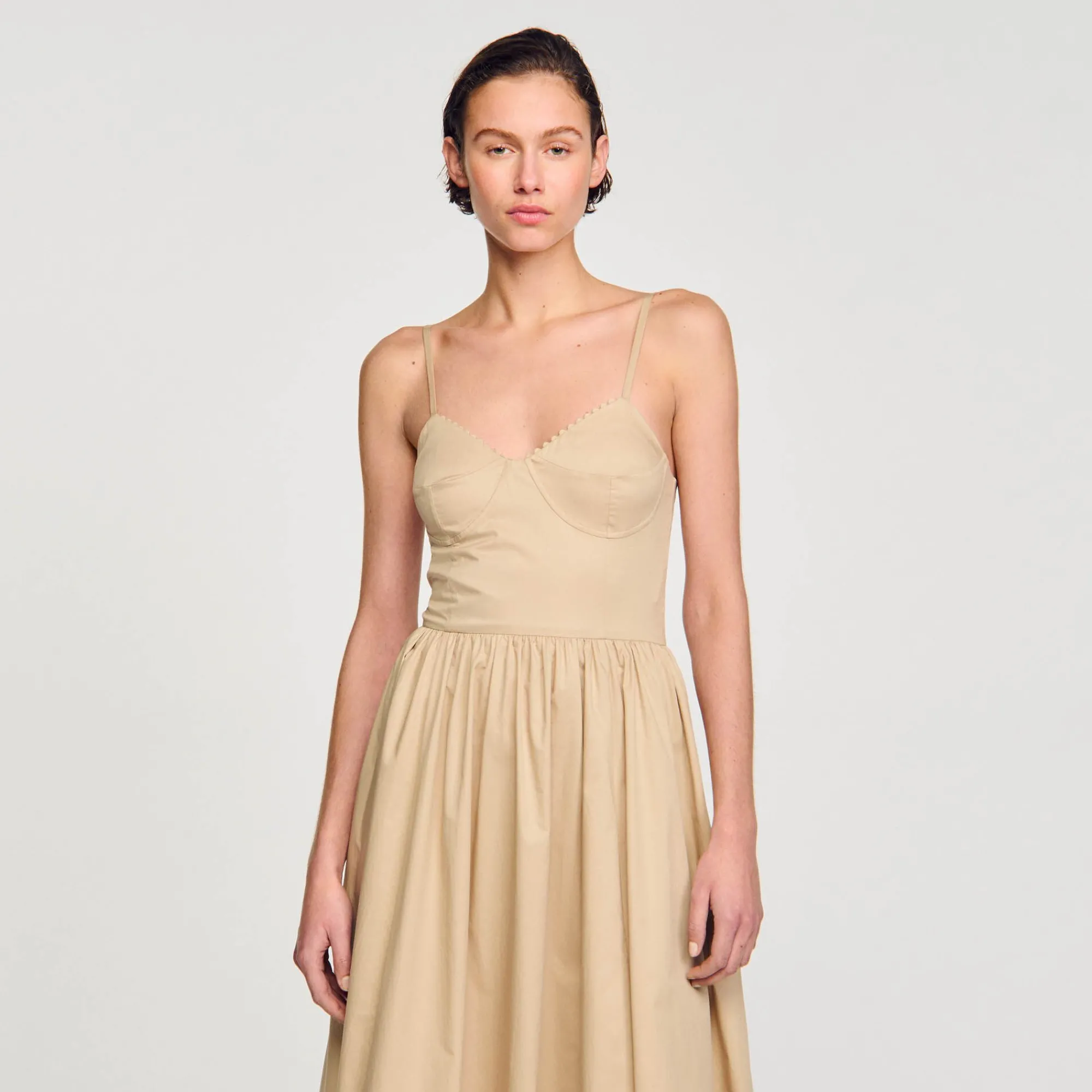 Mulheres Sandro Paris Vestido Espartilho