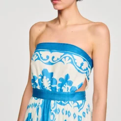 Mulheres Sandro Paris Vestido Sem Alcas